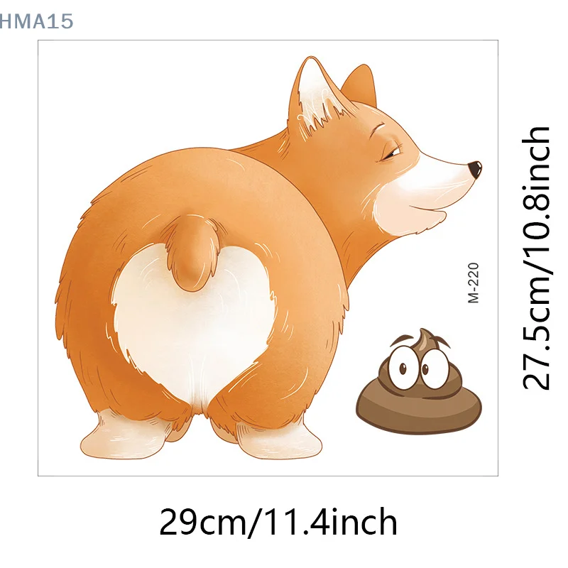 Cute Puppy Poop Toilet Sticker Bathroom Bedroom Home Decor Poop Wall Sticker Self-adhesive Bathroom Sticker Restroom Funny Decor
Cute Puppy Poop Toilet Sticker Bathroom Bedroom Home Decor Poop Wall Sticker Self-adhesive Bathroom Sticker Restroom Funny Decor