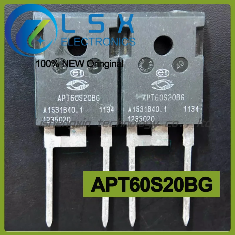 10 шт., APT60S20BG TO247 200V 75A, новый и оригинальный 
10 шт., APT60S20BG TO247 200V 75A, новый и оригинальный