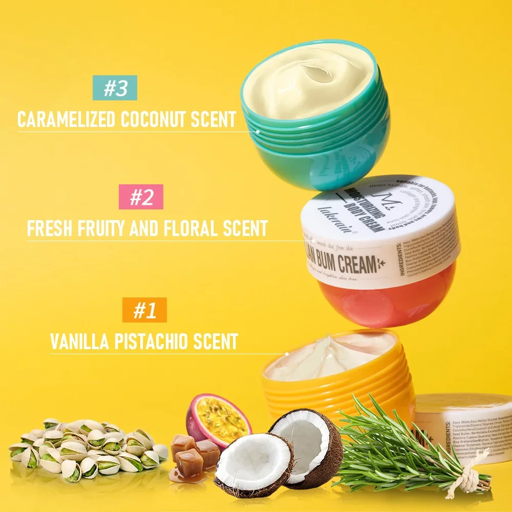 Brazilian Bum Body Cream Tight Moisturizing Fragrance Body Milk Yellow Body Moisturizing Cream Body Treatment Multiple Choice
Brazilian Bum Body Cream Tight Moisturizing Fragrance Body Milk Yellow Body Moisturizing Cream Body Treatment Multiple Choice
