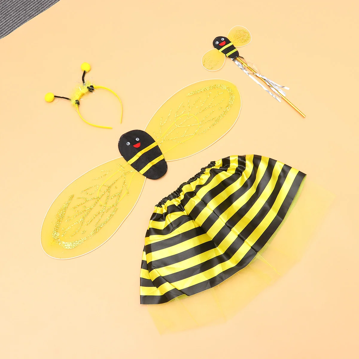 4 Pcs Fairy Wings Woman Yellow Dress for Girls Outfits Bee Costume Cute Butterfly
4 Pcs Fairy Wings Woman Yellow Dress for Girls Outfits Bee Costume Cute Butterfly
