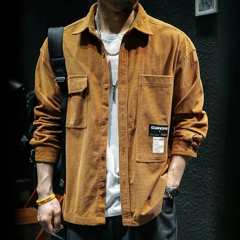 Long Sleeve Cargo Shirt Men Clothing American Casual Blusas Streetwear Spring Autumn Loose Solid Pocket Buttons Chemise Homme
Long Sleeve Cargo Shirt Men Clothing American Casual Blusas Streetwear Spring Autumn Loose Solid Pocket Buttons Chemise Homme