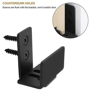 Carbon Steel Swing Stop Adjustable Sliding Floor Guide For Barn Door Hardware Accessory Door Slide Rail Mechanism Furniture