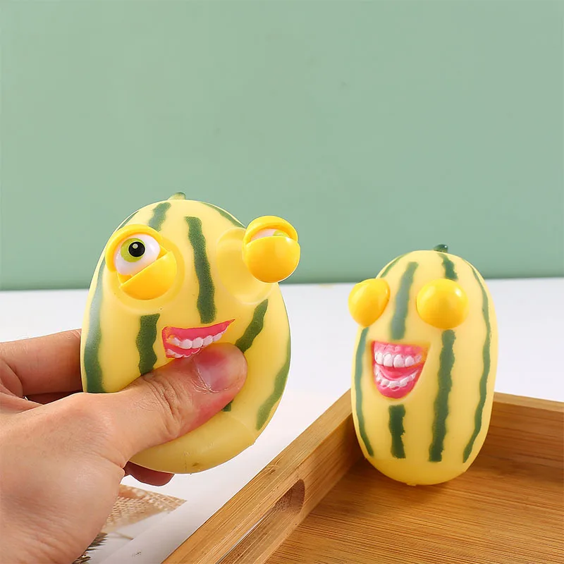 Funny Squinting Watermelon Strips Decompression Pinch Pinch Music Squeeze Burst Eyes Fun Monster Vent Decompression Doll Toys
Funny Squinting Watermelon Strips Decompression Pinch Pinch Music Squeeze Burst Eyes Fun Monster Vent Decompression Doll Toys
