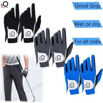 6 Pcs All Weather Grip Soft Breathable Golf Rain Gloves for Men Left Right Hand Hot Wet Weathersof S M ML L XL Drop Shipping