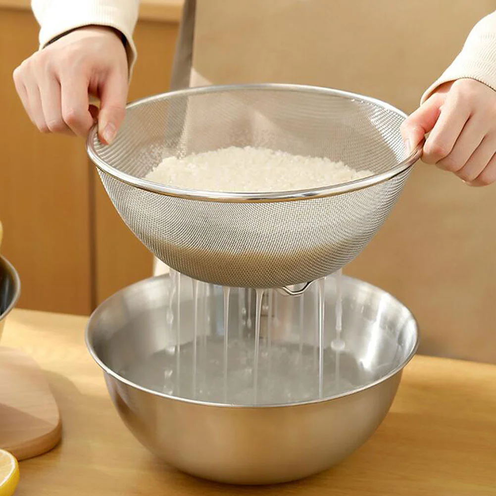2pcs/Set Strainer Colander Washing Bowl Basket Vegetable Basin Rice Drain Sifter Mesh Wire Stainless Steel Washer for Kitchen
2pcs/Set Strainer Colander Washing Bowl Basket Vegetable Basin Rice Drain Sifter Mesh Wire Stainless Steel Washer for Kitchen
