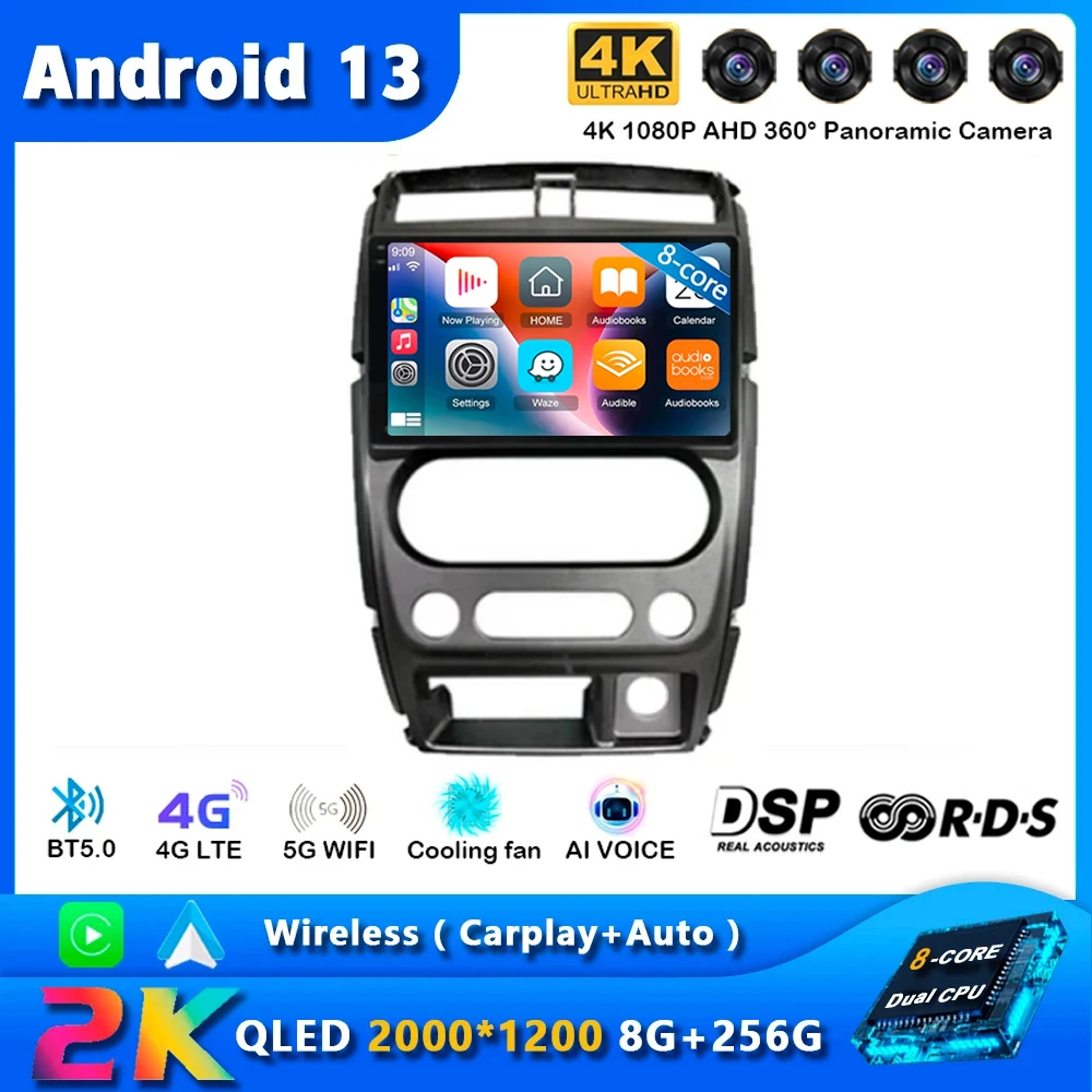 Автомагнитола Carplay, Android 13, для Suzuki Jimny 3 2005-2019, навигация GPS, мультимедийный плеер, стерео, Wi-Fi + 4G, 2 DIN, BT 360 камера
Автомагнитола Carplay, Android 13, для Suzuki Jimny 3 2005-2019, навигация GPS, мультимедийный плеер, стерео, Wi-Fi + 4G, 2 DIN, BT 360 камера