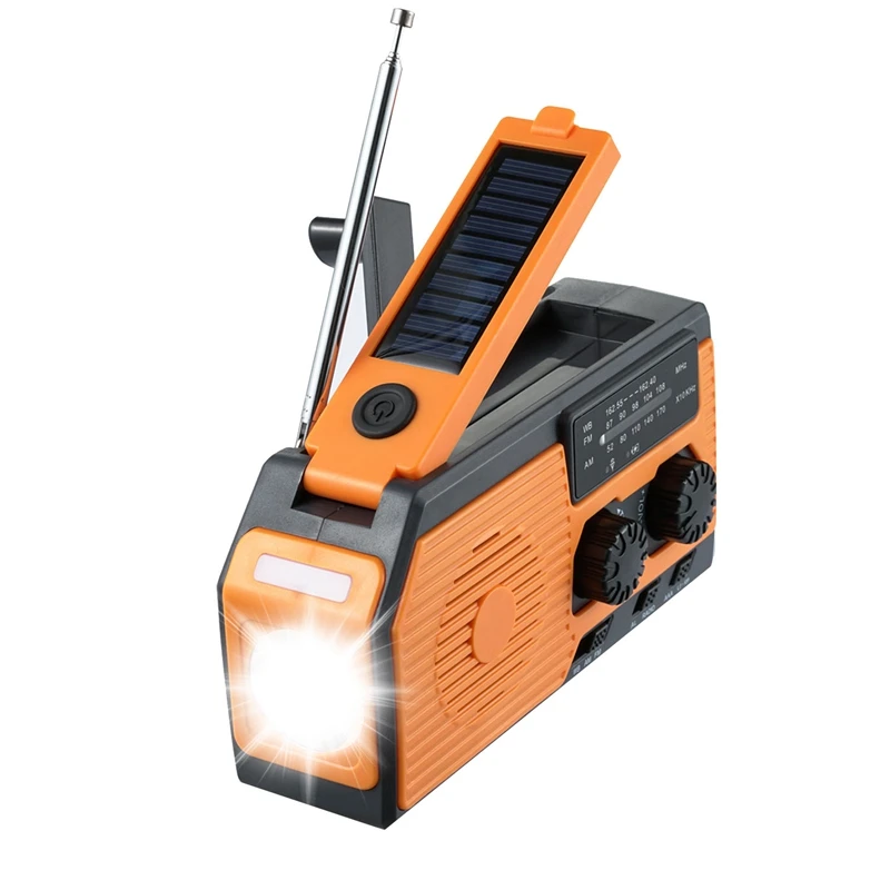 1 Set Solar Hand Crank Radio With 5000 Mah Charging Power/SOS Alarm/Reading Light Function For Outdoor
1 Set Solar Hand Crank Radio With 5000 Mah Charging Power/SOS Alarm/Reading Light Function For Outdoor