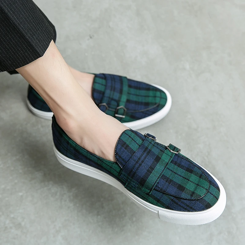 Men Vulcanize Shoes Canvas Plaid Green Red Fashion Handmade Men Casual Shoes Zapato Para Hombre
Men Vulcanize Shoes Canvas Plaid Green Red Fashion Handmade Men Casual Shoes Zapato Para Hombre