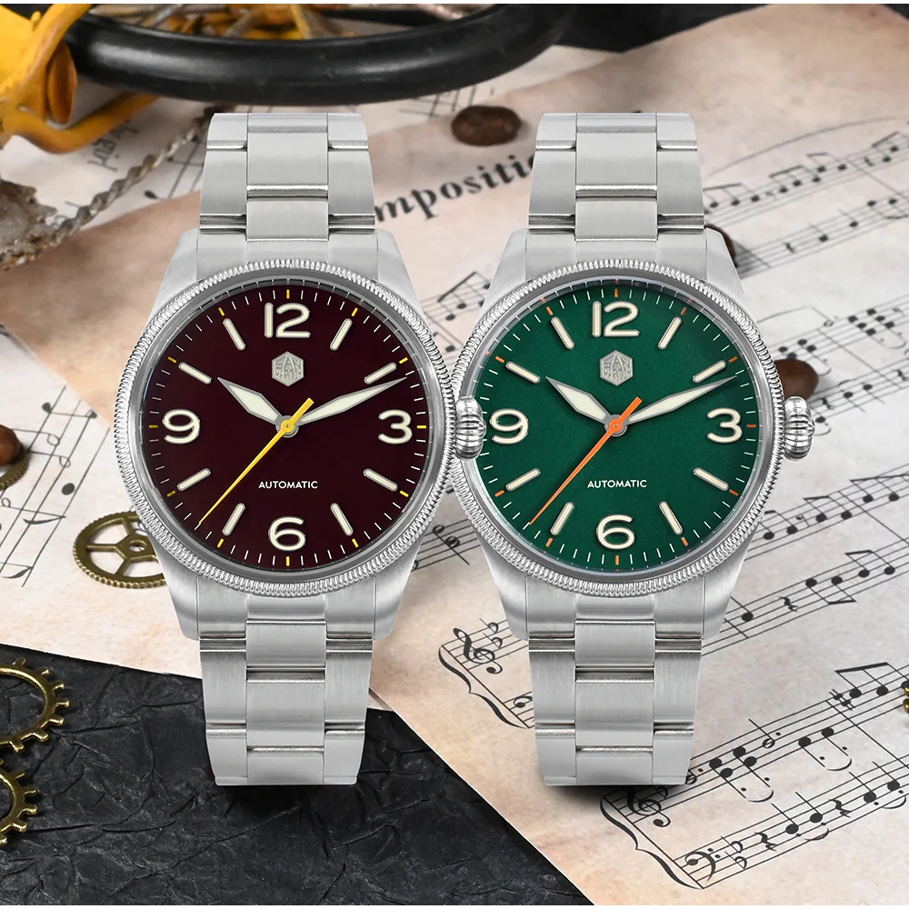 San Martin 2023 New 38.5mm Retro Men Pilot Watch Original Design Carved Coin Bezel YN55 Automatic Mechanical Sapphire 10Bar
San Martin 2023 New 38.5mm Retro Men Pilot Watch Original Design Carved Coin Bezel YN55 Automatic Mechanical Sapphire 10Bar