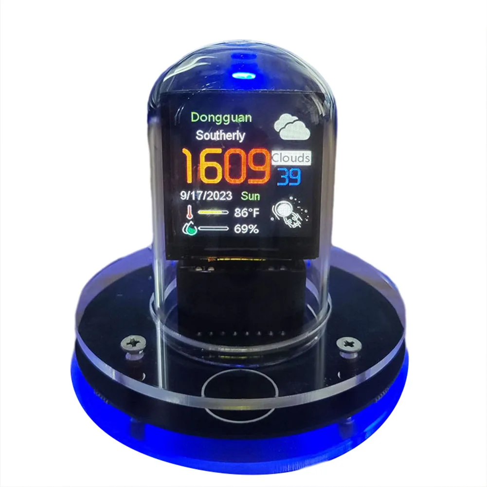 WIFI Enabled Weather Station Clock with Animation Uploads Electronic Photo Album and Customizable Display Desktop Decoration
WIFI Enabled Weather Station Clock with Animation Uploads Electronic Photo Album and Customizable Display Desktop Decoration