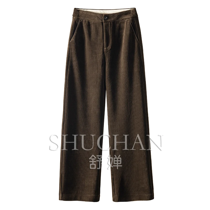 SHUCHAN вельветовые брюки женские повседневные длинные женские брюки Pantalones De Playa Mujer 2023 зимние
SHUCHAN вельветовые брюки женские повседневные длинные женские брюки Pantalones De Playa Mujer 2023 зимние
