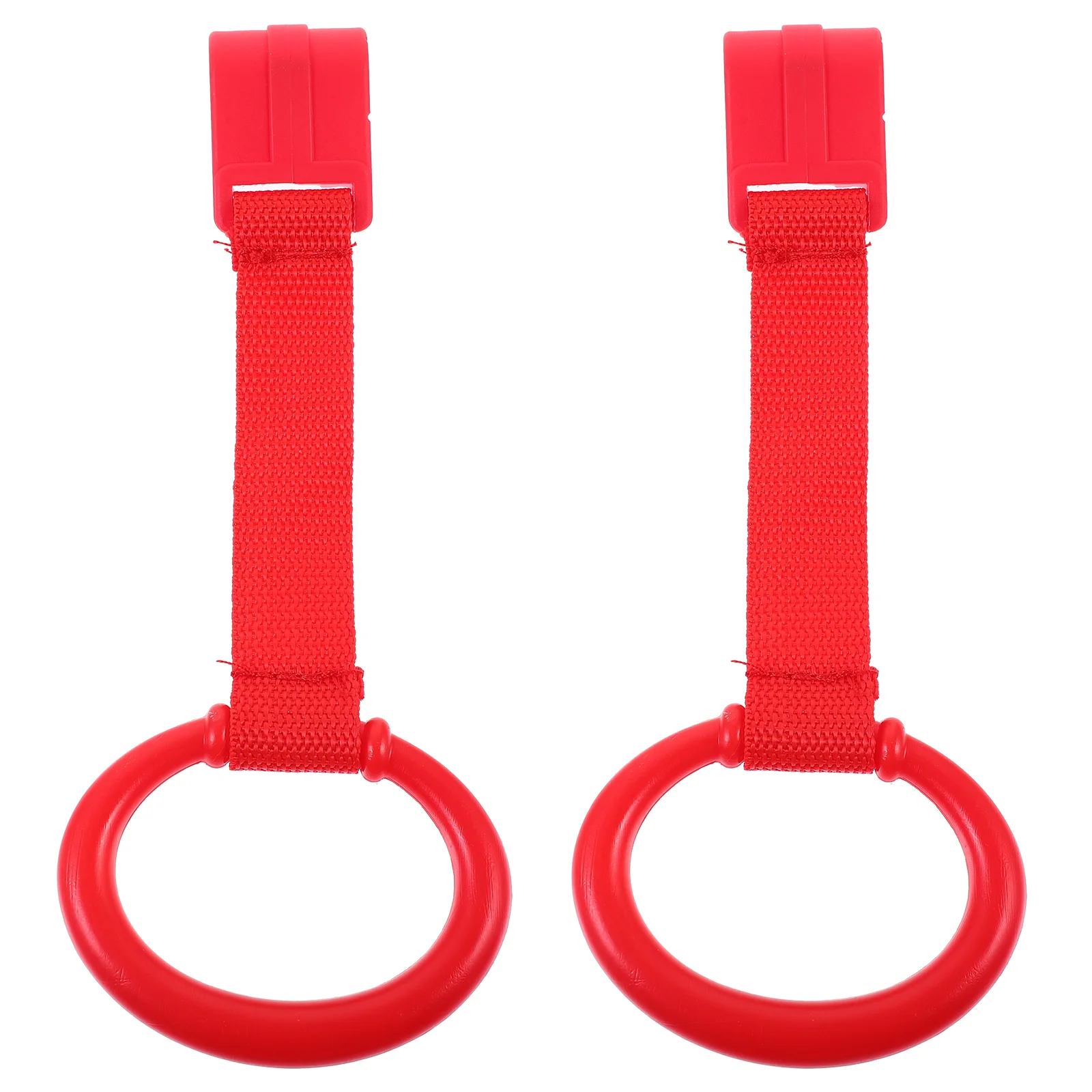

2 Pcs Children's Playpen Hand Pull Ring Crib Hanging Standing Toddler Baby Nursery Rings Tools Cot for Kids Vertical Infant Bed