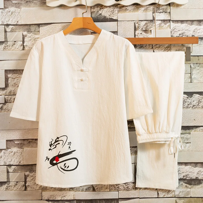 Yourqipao Chinese Style Linen Cotton Tshirt+Shorts Men Harajuku 2023 Summer Mens Linen Solid Casual Men Short Sleeve Top Sets
Yourqipao Chinese Style Linen Cotton Tshirt+Shorts Men Harajuku 2023 Summer Mens Linen Solid Casual Men Short Sleeve Top Sets