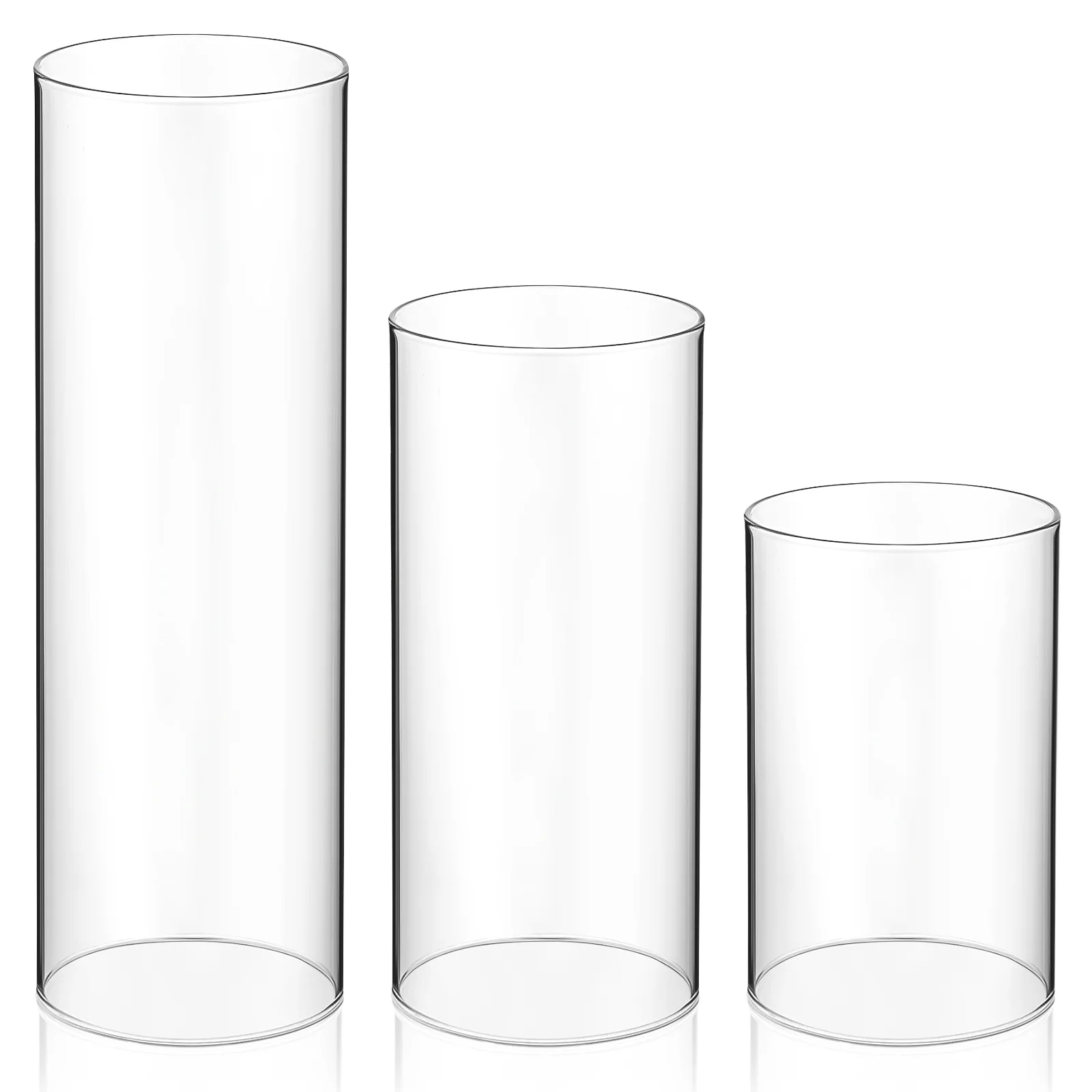 3 Pcs Shade Taper Holders Glass Chimney for Lamps Clear Covers Shades High Borosilicate Decorative Supplies
3 Pcs Shade Taper Holders Glass Chimney for Lamps Clear Covers Shades High Borosilicate Decorative Supplies