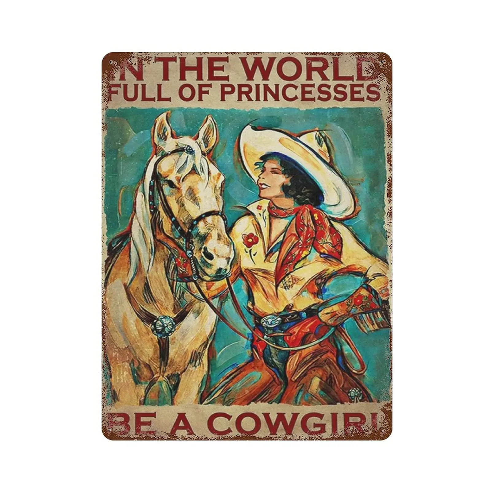 Dreacoss Metal tin Sign,Retro Style, Novelty Poster,Iron Painting,Cowgirl Tin Sign - in A World Full of Be A Cowgirl - Cowgirl G
Dreacoss Metal tin Sign,Retro Style, Novelty Poster,Iron Painting,Cowgirl Tin Sign - in A World Full of Be A Cowgirl - Cowgirl G