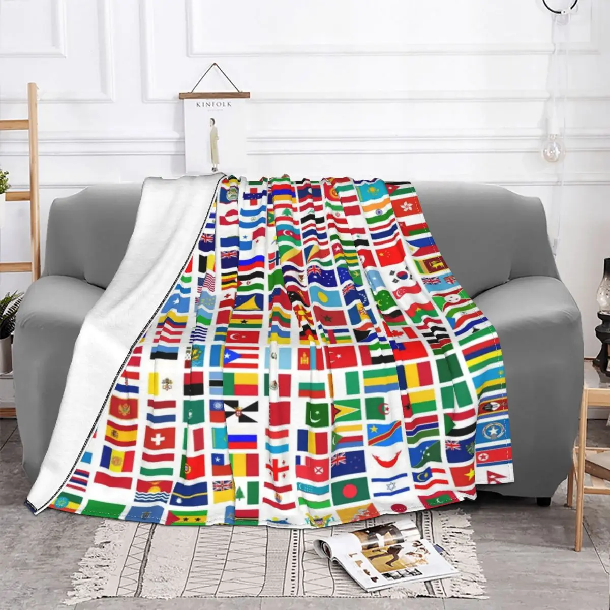 Flag Of The World Blankets Flannel Summer Travel Globetrotting Portable Lightweight Throw Blankets for Bed Bedroom Bedspreads
Flag Of The World Blankets Flannel Summer Travel Globetrotting Portable Lightweight Throw Blankets for Bed Bedroom Bedspreads