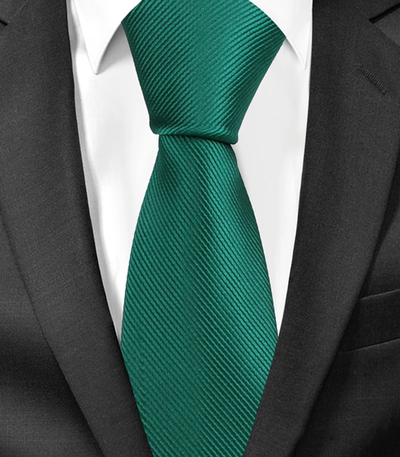 

New Classic Solid Ties for Men Fashion Casual Neck Tie Gravatas Business Mens Neckties Corbatas 7.5cm Width Groom Ties Gravata