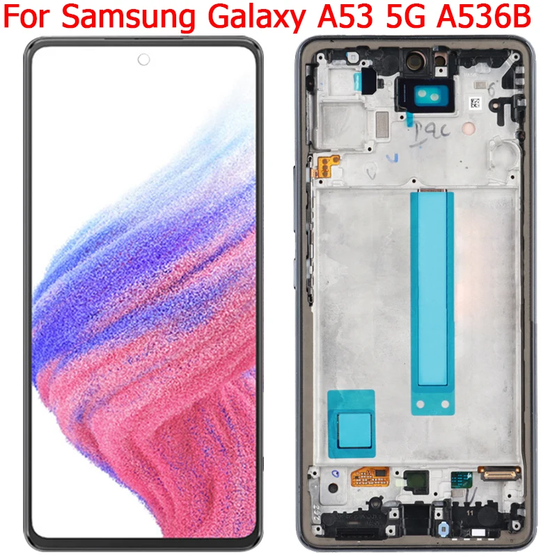 Для Samsung A53 5G, ЖК-дисплей с рамкой 6,5 дюйма, A53 SM-A536B A536U A5360, Super AMOLED дисплей, ЖК-экран
Для Samsung A53 5G, ЖК-дисплей с рамкой 6,5 дюйма, A53 SM-A536B A536U A5360, Super AMOLED дисплей, ЖК-экран