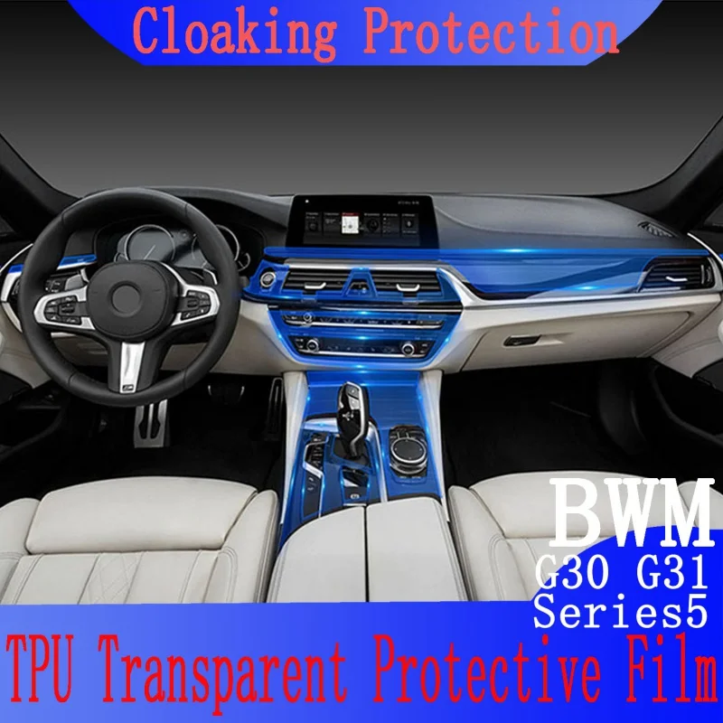 For BMW G30 G31 Series5 2018-2021 Car Interior Center Console Transparent TPU Protective Anti-scratch Repair Film
For BMW G30 G31 Series5 2018-2021 Car Interior Center Console Transparent TPU Protective Anti-scratch Repair Film