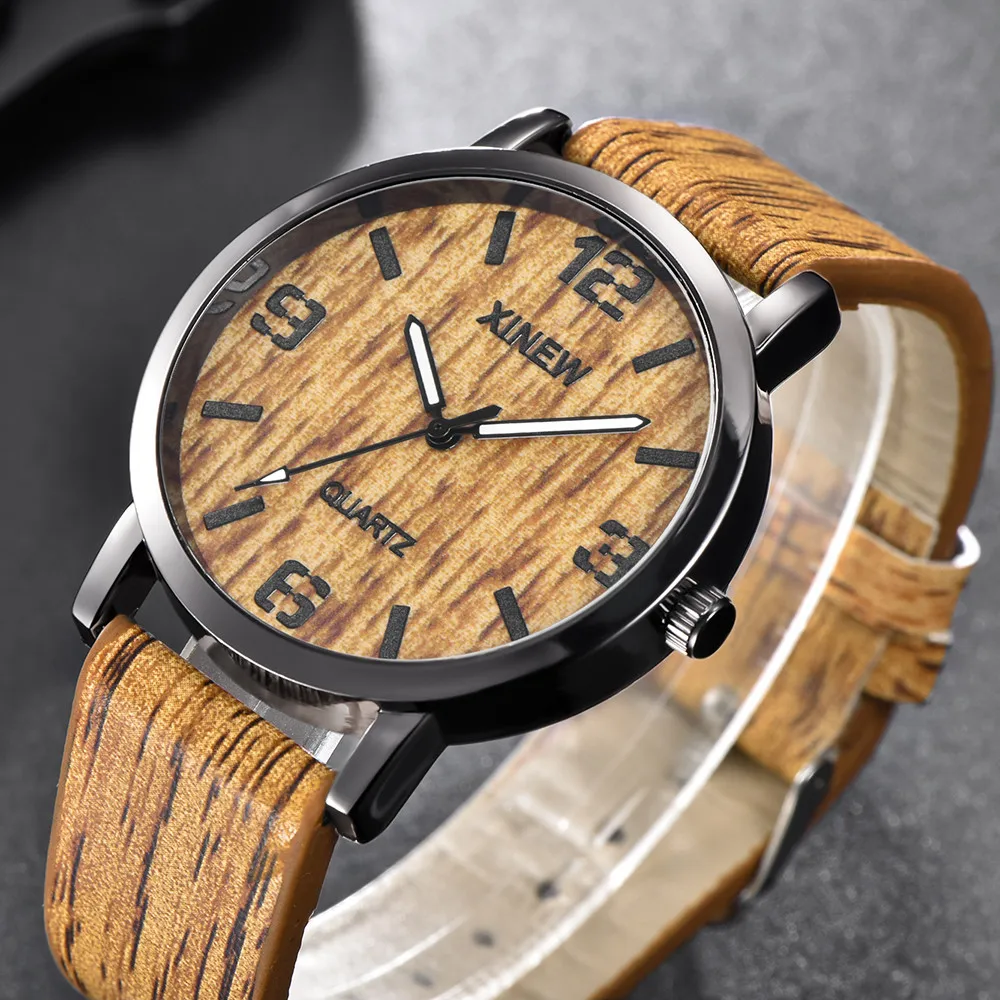 2023 New Fashion Wooden Watch Men Wristwatches XINEW Casual Leather Band Quartz Wristwatches Men Relogio Masculino Reloj Hombre
2023 New Fashion Wooden Watch Men Wristwatches XINEW Casual Leather Band Quartz Wristwatches Men Relogio Masculino Reloj Hombre