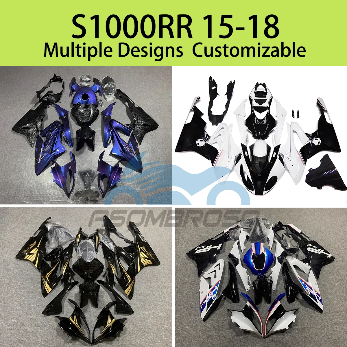 For BMW S1000RR 15 16 17 18 Injection Fairings S 1000RR 2015 2016 2017 2018 Free Custom Aftermarket Motorcycle Fairing Kit
For BMW S1000RR 15 16 17 18 Injection Fairings S 1000RR 2015 2016 2017 2018 Free Custom Aftermarket Motorcycle Fairing Kit