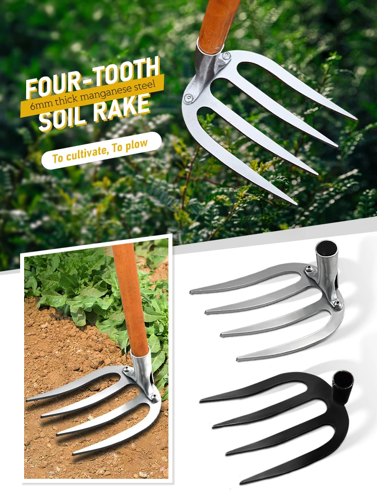 Gardening Hoe Weeding Rake Steel Farm Tool Grasping Raking Loosening Soil Nail Rake Tool Artifact Harrow Weed Agricultural Tool
Gardening Hoe Weeding Rake Steel Farm Tool Grasping Raking Loosening Soil Nail Rake Tool Artifact Harrow Weed Agricultural Tool