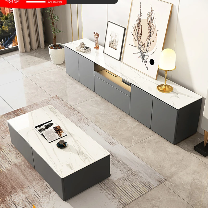 Yjq Stone Plate TV Cabinet and Tea Table Combination Modern Simple Small Apartment Living Room Deck Light Luxury Bedroom
Yjq Stone Plate TV Cabinet and Tea Table Combination Modern Simple Small Apartment Living Room Deck Light Luxury Bedroom