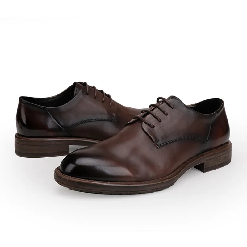 Italian Men's Dress Shoes Luxury Genuine Leather Fashion Autumn Handamde Quality Elegant Black Wedding Casual Business Shoes Man
Italian Men's Dress Shoes Luxury Genuine Leather Fashion Autumn Handamde Quality Elegant Black Wedding Casual Business Shoes Man