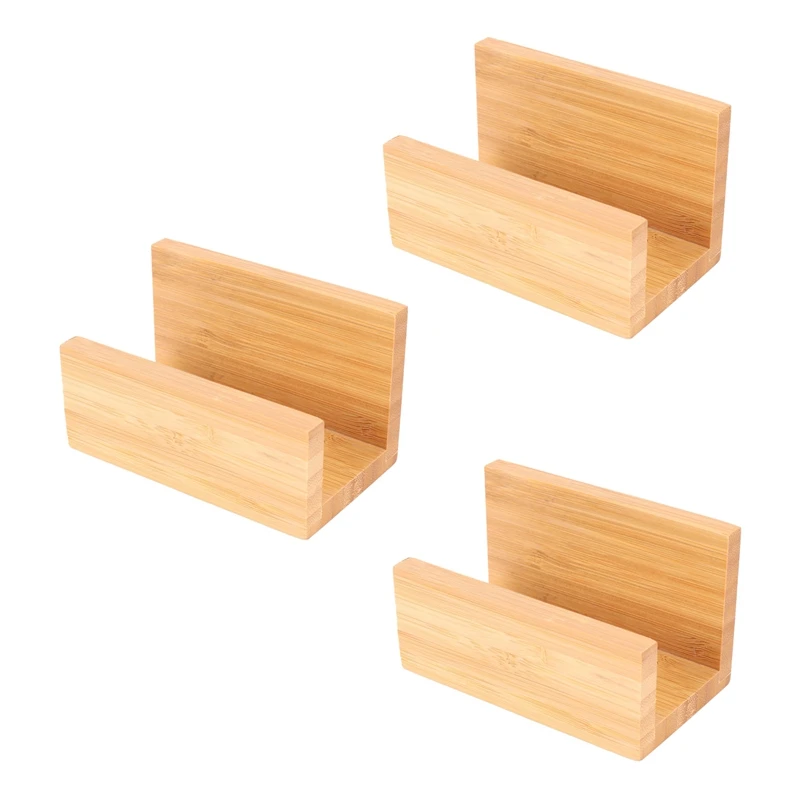 3X Bamboo Wood Desktop Business Card Holder For Desk Sturdy Business Card Display Stand For Men Women
3X Bamboo Wood Desktop Business Card Holder For Desk Sturdy Business Card Display Stand For Men Women