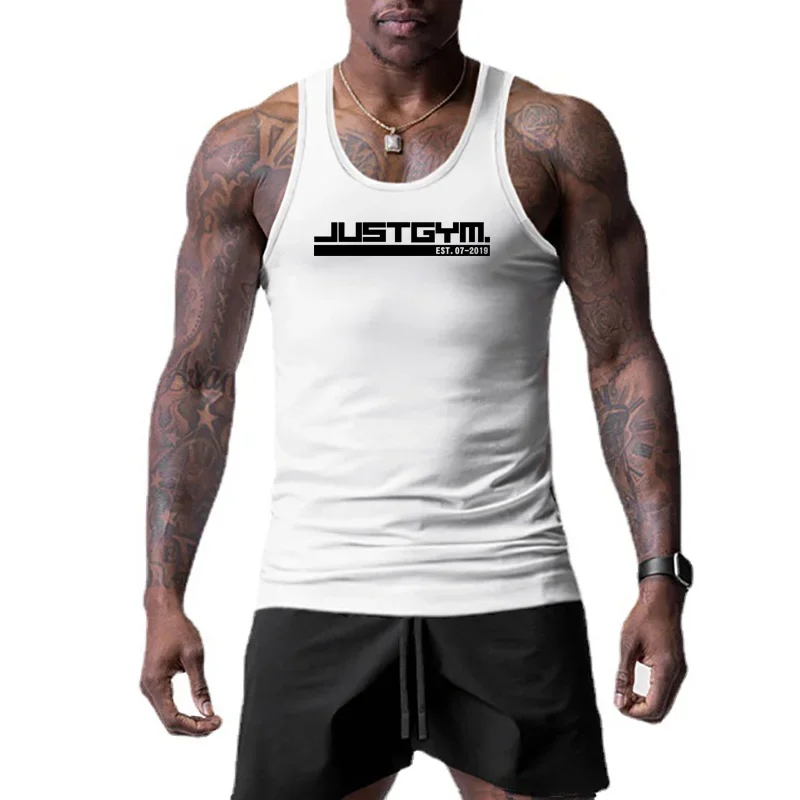 Mens Summer Brand Print Casual Tank Top Training Clothing Workout Vest Mesh Breathable Fitness Quick Dry Sleeveless Singlets
Mens Summer Brand Print Casual Tank Top Training Clothing Workout Vest Mesh Breathable Fitness Quick Dry Sleeveless Singlets