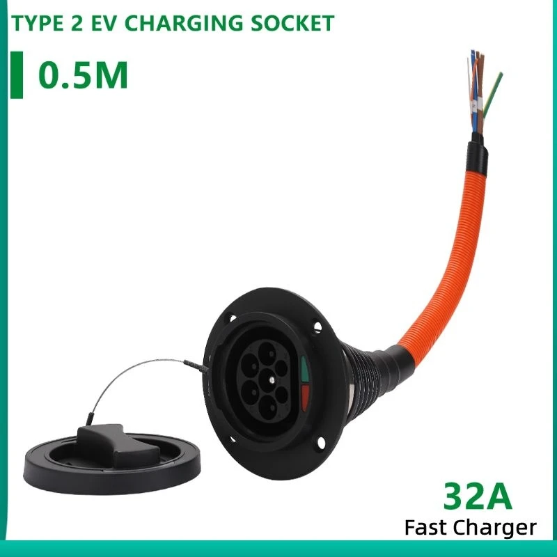 EVSE 16A 32A Electric Car Charging Socket IEC 62196 Type 2 EV Car Side SocketWith 50Cm Cord European Standard
EVSE 16A 32A Electric Car Charging Socket IEC 62196 Type 2 EV Car Side SocketWith 50Cm Cord European Standard