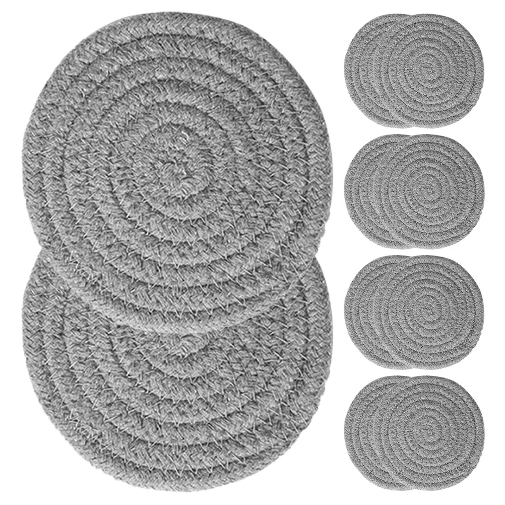 10Pcs Kitchen Cotton Pot Mat Pot Holder Coffee Table Coaster Weave Hot Pot Holders
10Pcs Kitchen Cotton Pot Mat Pot Holder Coffee Table Coaster Weave Hot Pot Holders