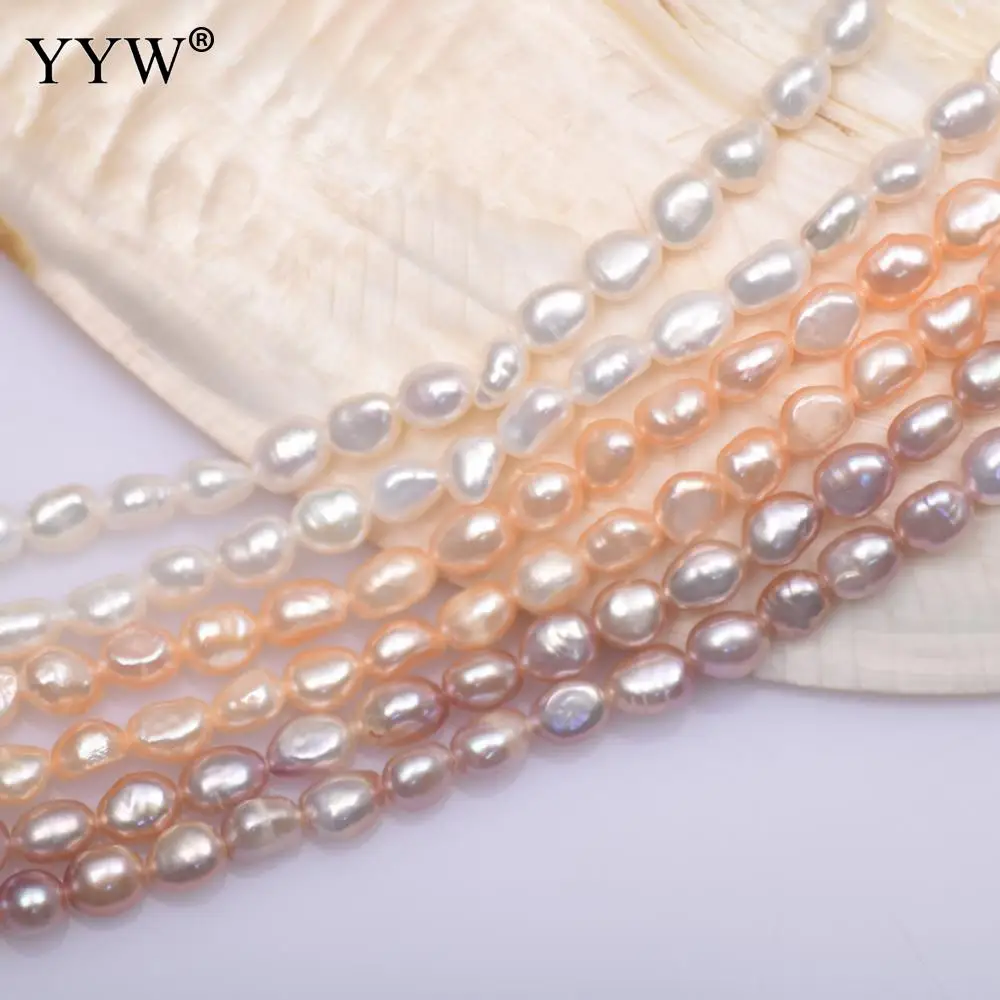 Бусины из пресноводного жемчуга в стиле барокко, 6-7 мм 
Бусины из пресноводного жемчуга в стиле барокко, 6-7 мм