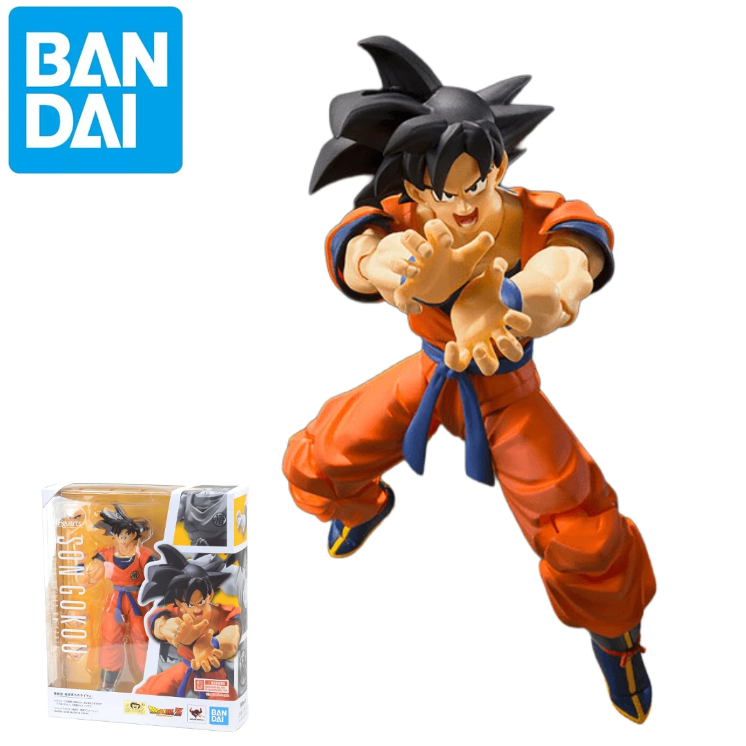 

Оригинальная BANDAI Драконий жемчуг SHF в наличии Goku черные волосы и красная одежда Super Saiyan аниме экшн-фигурка игрушка модель подарок