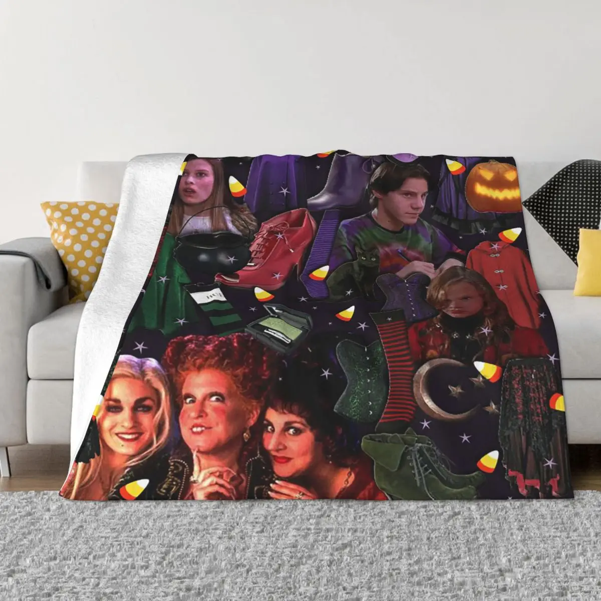 Witches Halloween Blanket Flannel Textile Decor Horror Film Breathable Warm Throw Blankets for Bed Outdoor Plush Thin Quilt
Witches Halloween Blanket Flannel Textile Decor Horror Film Breathable Warm Throw Blankets for Bed Outdoor Plush Thin Quilt