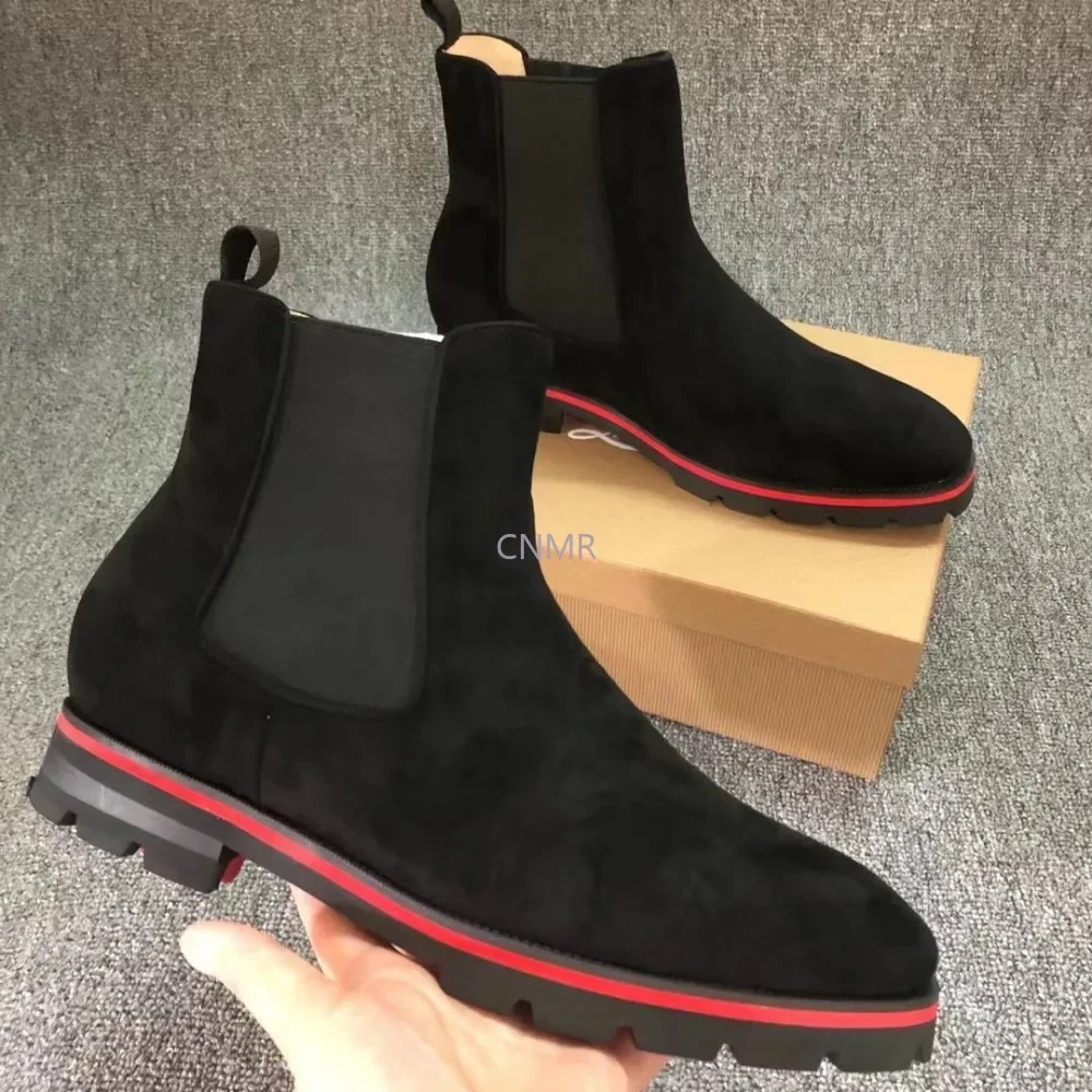 Fashion Luxury Elastic Boots Men Trainers Driving Spiked Black Suede Genuine Leather Wedding No Rivets Dress Flats Sneakers Shoe
Fashion Luxury Elastic Boots Men Trainers Driving Spiked Black Suede Genuine Leather Wedding No Rivets Dress Flats Sneakers Shoe