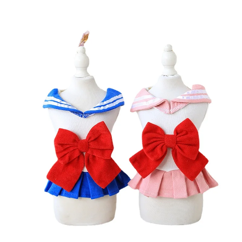 Spring and Summer New College Girl Skirt Japanese Student Navy Skirt Pet Clothes Dog Clothing Dog Halloween Costume
Spring and Summer New College Girl Skirt Japanese Student Navy Skirt Pet Clothes Dog Clothing Dog Halloween Costume