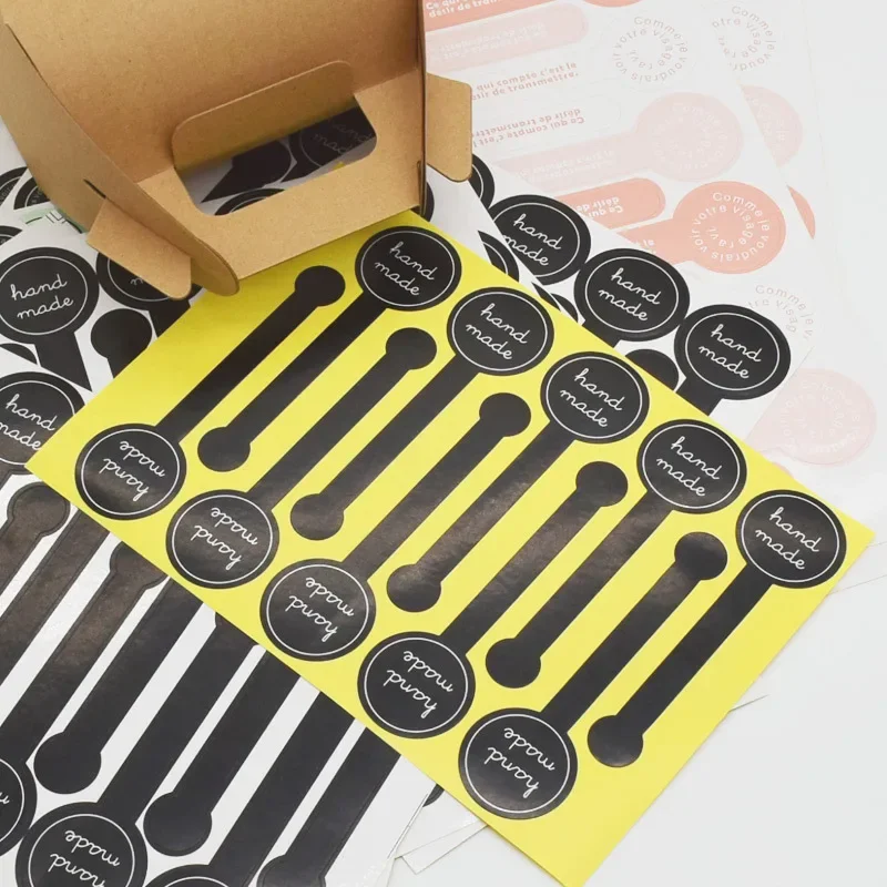 100Pcs Adhesive Long Style "HAND MADE" Black Handmade Baking DIY Gift Stickers Cake Packaging Sealing Label Sticker
100Pcs Adhesive Long Style "HAND MADE" Black Handmade Baking DIY Gift Stickers Cake Packaging Sealing Label Sticker