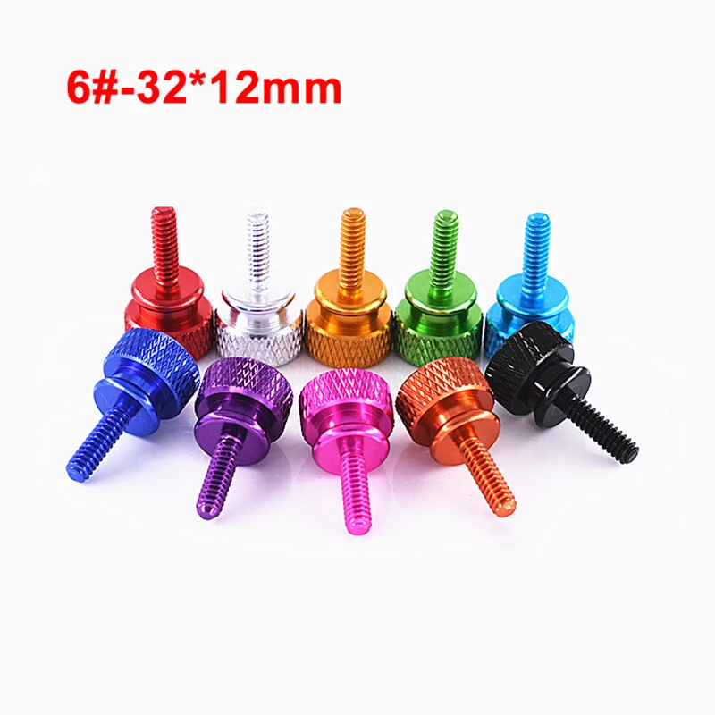 3PCS 6#-32 UNC Coarse Thread Knurled Thumb Step Screws Aluminum Alloy Computer Case DIY Hand Adjust Screw 10 Colors
3PCS 6#-32 UNC Coarse Thread Knurled Thumb Step Screws Aluminum Alloy Computer Case DIY Hand Adjust Screw 10 Colors