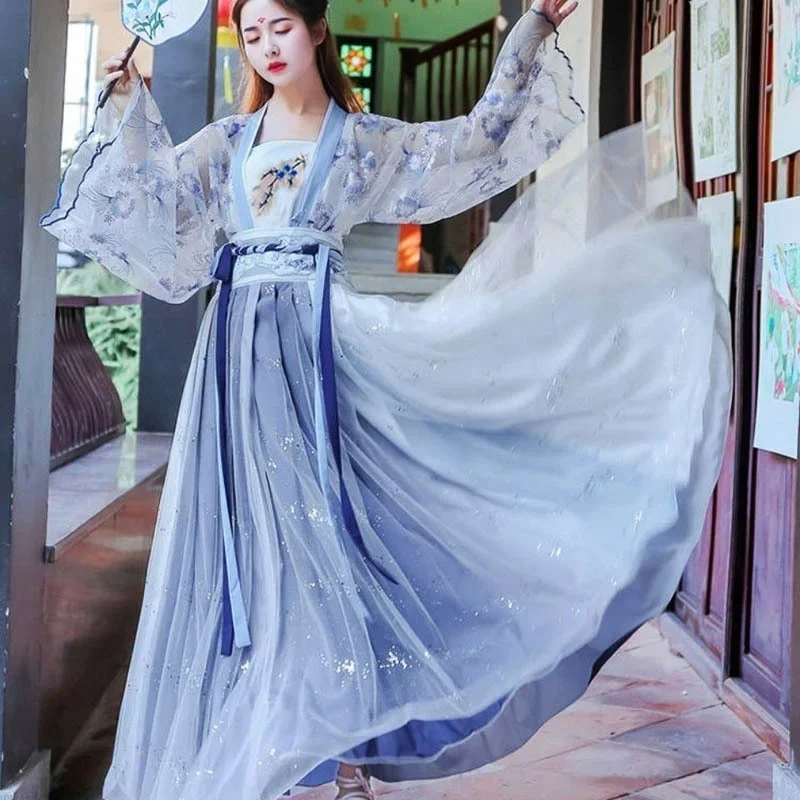 China Ancient Belt Slothing Hanfu Ladies Long Akirt Canghai Fu Hua Shen Fu Waist-Length Retro Skirt
China Ancient Belt Slothing Hanfu Ladies Long Akirt Canghai Fu Hua Shen Fu Waist-Length Retro Skirt