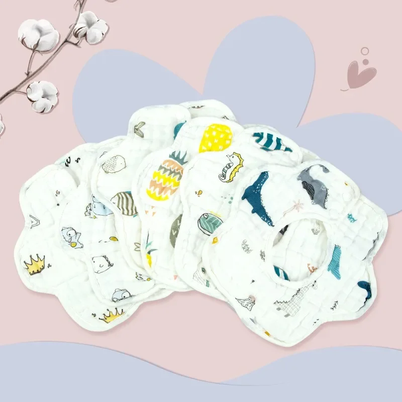 360 degree 6-layer cotton gauze baby bib Baby bib cotton infant bib baby anti-fouling and anti-vomiting saliva towel
360 degree 6-layer cotton gauze baby bib Baby bib cotton infant bib baby anti-fouling and anti-vomiting saliva towel