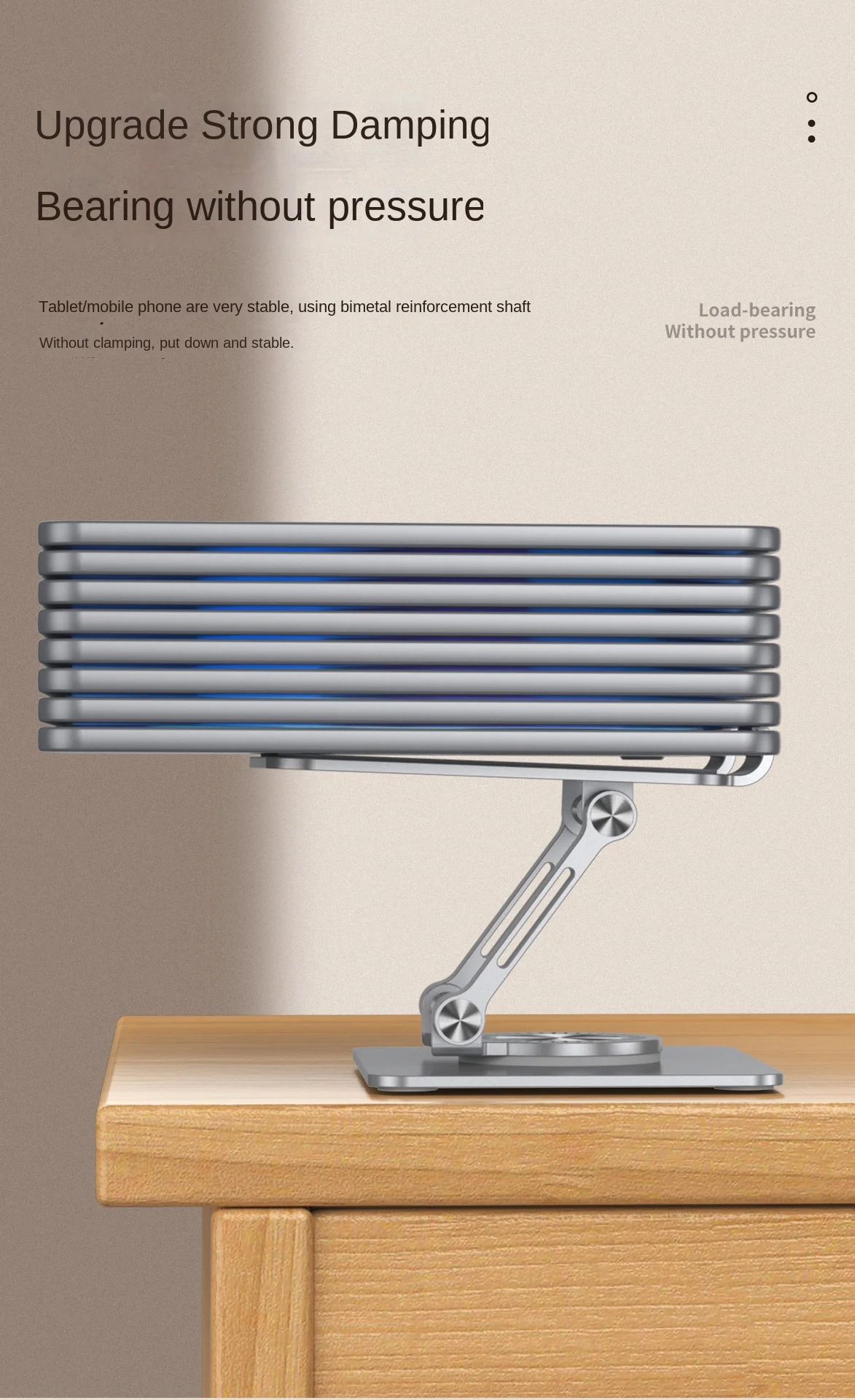 Foldable Tablet Bracket Stand 360 Degree Rotating Portable Laptop Bracket Hollow Heat Dissipation Height Adjustable Accessories Foldable Tablet Bracket Stand 360 Degree Rotating Portable Laptop Bracket Hollow Heat Dissipation Height Adjustable Accessories