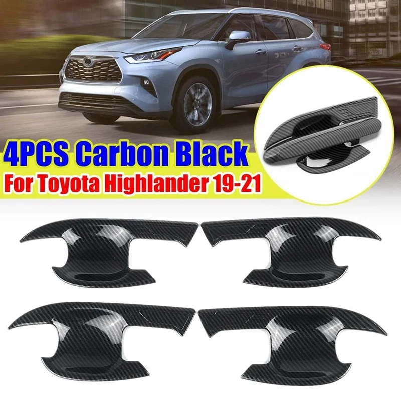 4 шт. набор крышек для наружной дверной ручки чаши левая ручка для Toyota Highlander RVA4 2019-2021 аксессуары для автомобильных ручек Углеродные
4 шт. набор крышек для наружной дверной ручки чаши левая ручка для Toyota Highlander RVA4 2019-2021 аксессуары для автомобильных ручек Углеродные