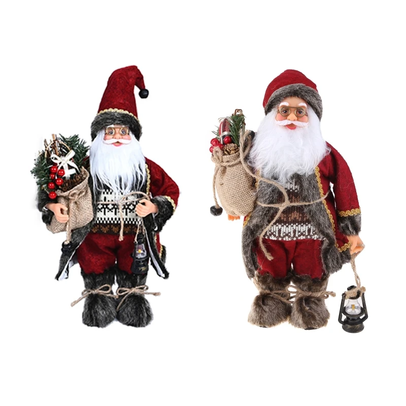 Christmas Santa for Doll with Gift Bag Oil Lamp Plush Long Robe Standing Figurines Statues Decoration Xmas Ornamen
Christmas Santa for Doll with Gift Bag Oil Lamp Plush Long Robe Standing Figurines Statues Decoration Xmas Ornamen