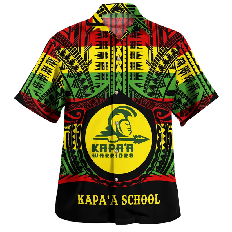 

Летние винтажные рубашки с 3D-принтом, американский Гавайский флаг, племенные рубашки, гавайский плащ ручки, графические короткие рубашки, модная одежда, топы, одежда