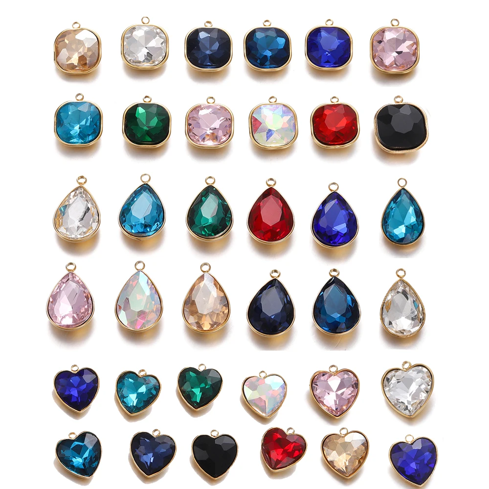 5pcs/lot Square Zircon Stainless Steel Plating Charm Water Drop Pendants Love Stone Pendant DIY Earring Necklaces Jewelry Making
5pcs/lot Square Zircon Stainless Steel Plating Charm Water Drop Pendants Love Stone Pendant DIY Earring Necklaces Jewelry Making