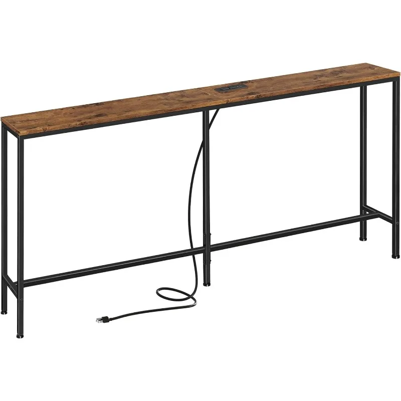 SUPERJARE 70 Inch Console Table with Outlet, Sofa Table with Charging Station, Narrow Entryway Table, Skinny Hallway Table
SUPERJARE 70 Inch Console Table with Outlet, Sofa Table with Charging Station, Narrow Entryway Table, Skinny Hallway Table