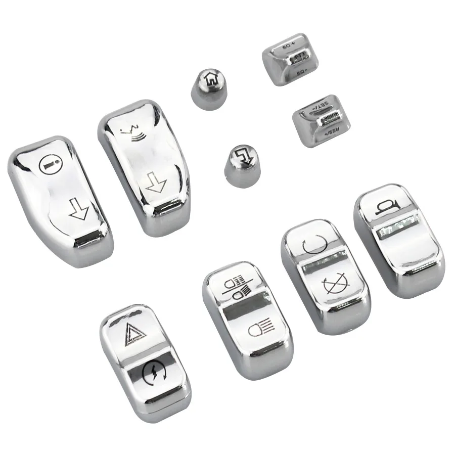 Motorcycle ABS Hand Control Switches Caps Button Switch Covers For Harley Electra Glide Road King FLHR Ultra CVO FLHTK FLHTCUTG
Motorcycle ABS Hand Control Switches Caps Button Switch Covers For Harley Electra Glide Road King FLHR Ultra CVO FLHTK FLHTCUTG