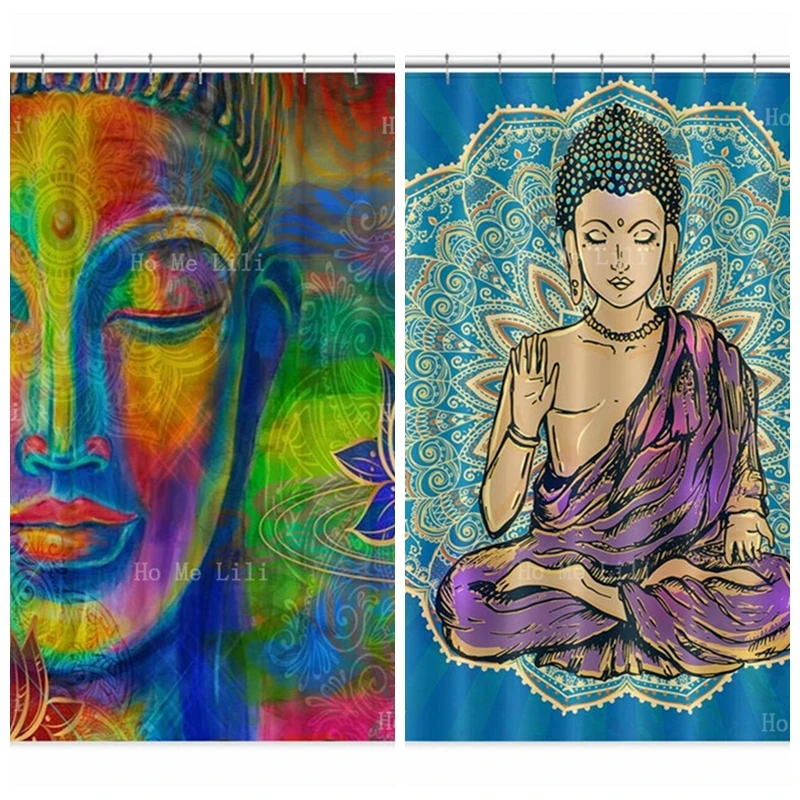 Красочная Ретро занавеска для душа Будда Лотос дзен медитация синяя индийская Мандала водонепроницаемый тканевый Декор для ванной комнаты
Красочная Ретро занавеска для душа Будда Лотос дзен медитация синяя индийская Мандала водонепроницаемый тканевый Декор для ванной комнаты