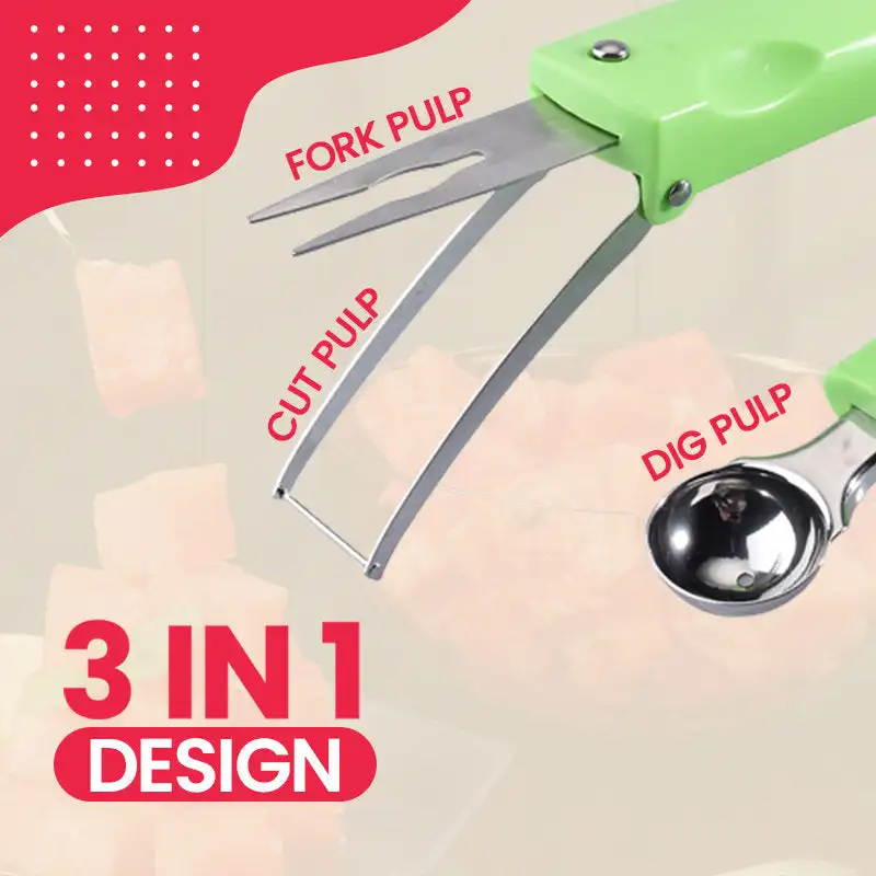 3 IN 1 Watermelon Cutter Stainless Steel Cut Cantaloupe Watermelon Slicer Splitter Fruit Digger Ice Cream Scoop Essential Tools
3 IN 1 Watermelon Cutter Stainless Steel Cut Cantaloupe Watermelon Slicer Splitter Fruit Digger Ice Cream Scoop Essential Tools